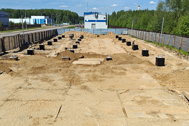 Устройство монолитных столбчатых фундаментов в г.Дубна